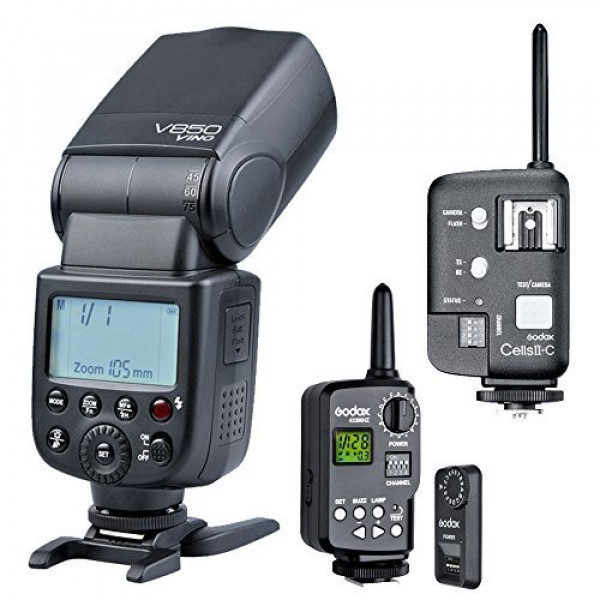 Godox VING V850 Lithium-ion TTL Speedlite + sb1520 15 x 20 cm Mini Softbox Diffusor + Wabe hc-01-34